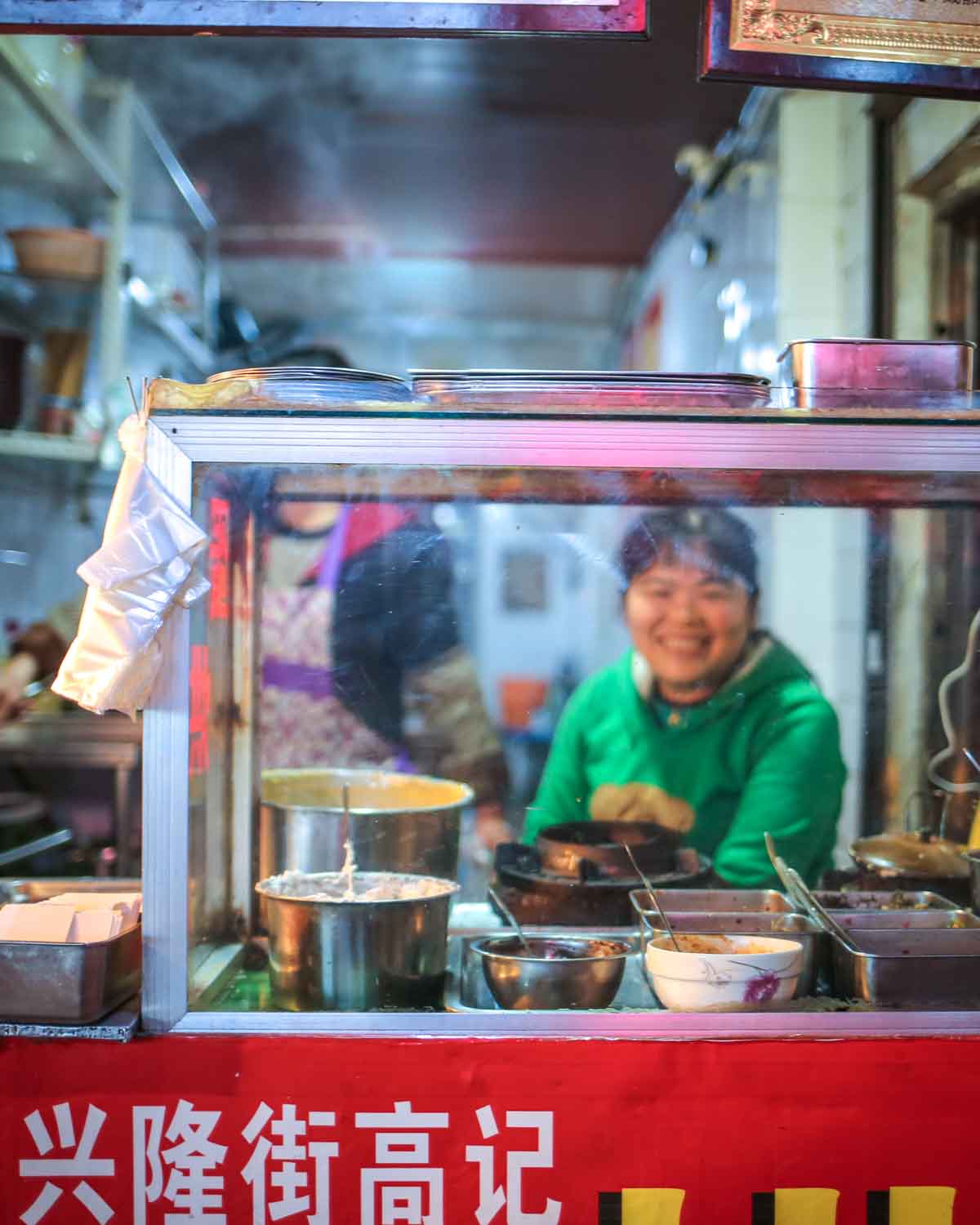 Chengdu Evening Food Tour Pancake Vendor