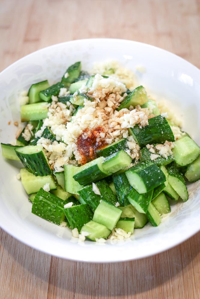 Chinese Cold Cucumber Recipe Bowl