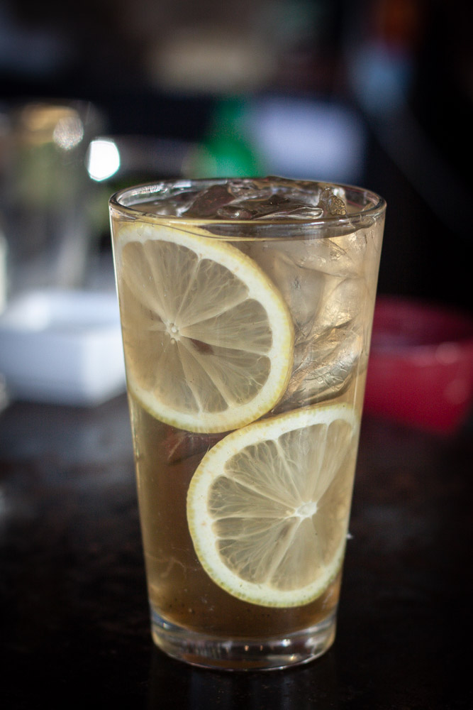 Ginger Iced Green Tea Delight Baijiu Cocktail Recipe Glass 2