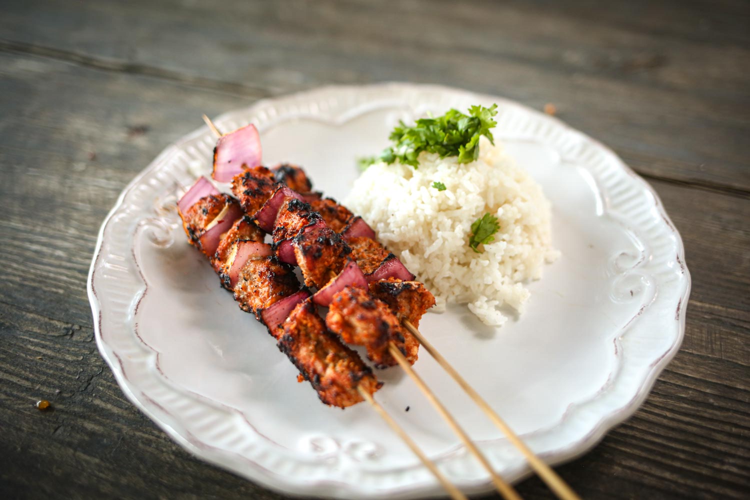 Khmer BBQ Coconut-Pork Skewers Recipe