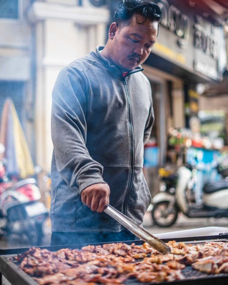 Morning Market & Breakfast Tour Slider BBQ Vendor