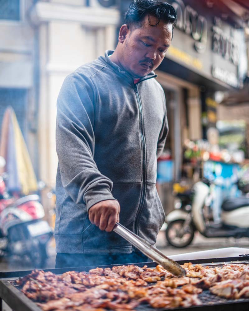 Morning Market & Breakfast Tour Slider BBQ Vendor