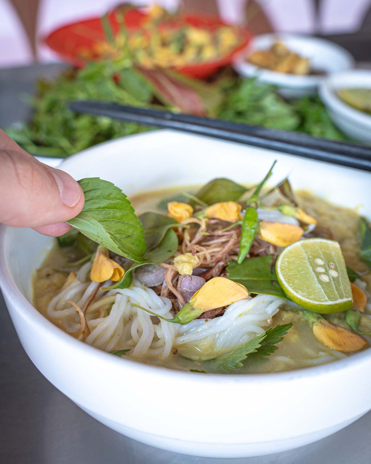 Phnom Penh Evening Food Tour Curry Noodles