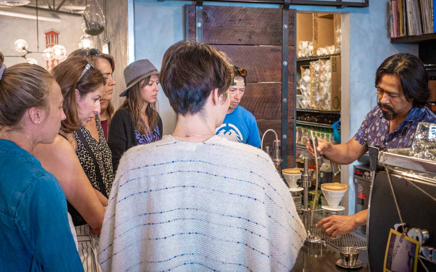 Portland Coffee Tour Pour-over Demonstration