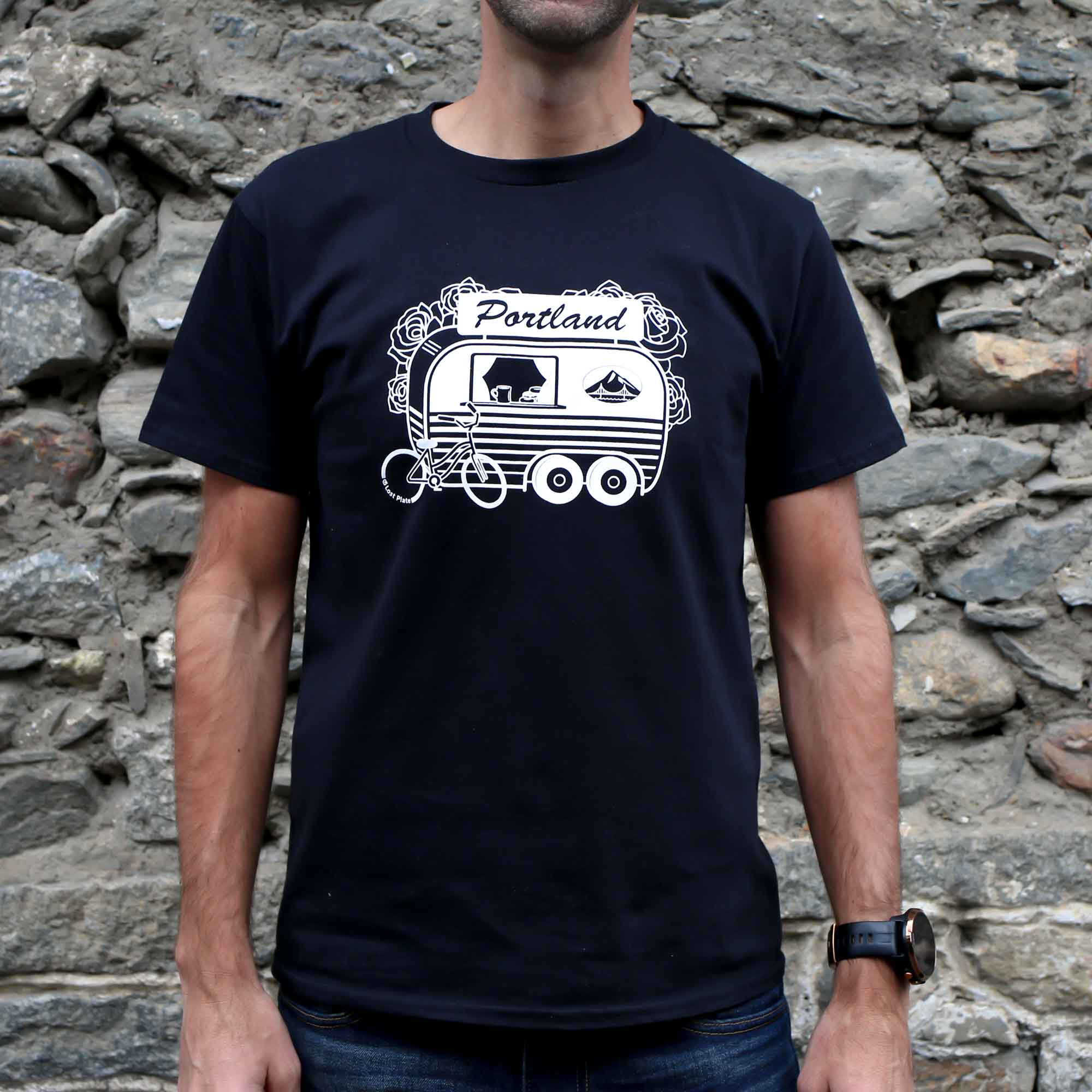 Portland Food Cart Men's Tee Shirt 1