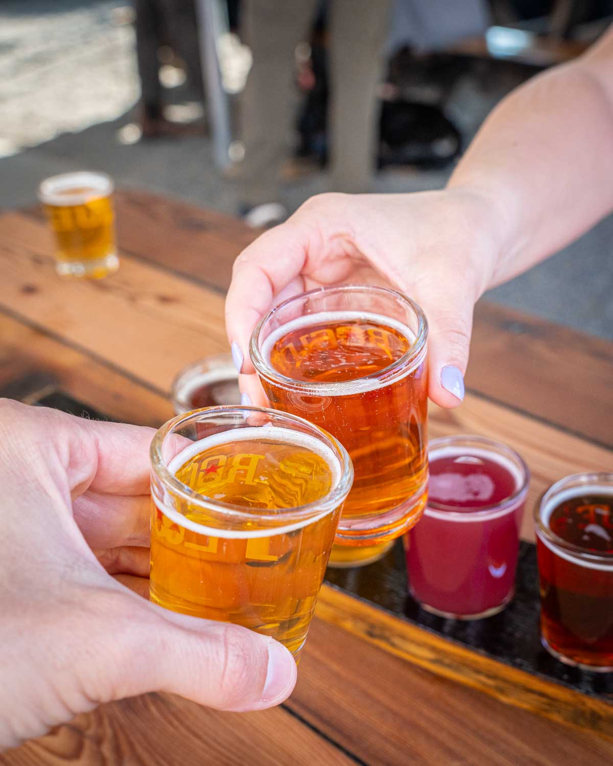 Cheers with craft beer