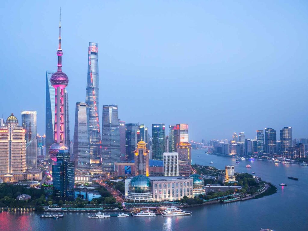 Shanghai Evening Food Tour Skyline