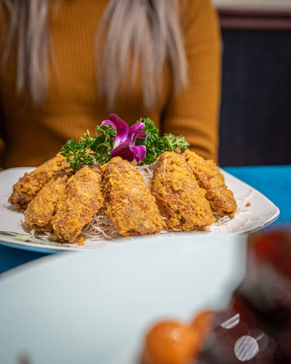 Shanghai Evening Walking Food Tour Salted Egg Wings
