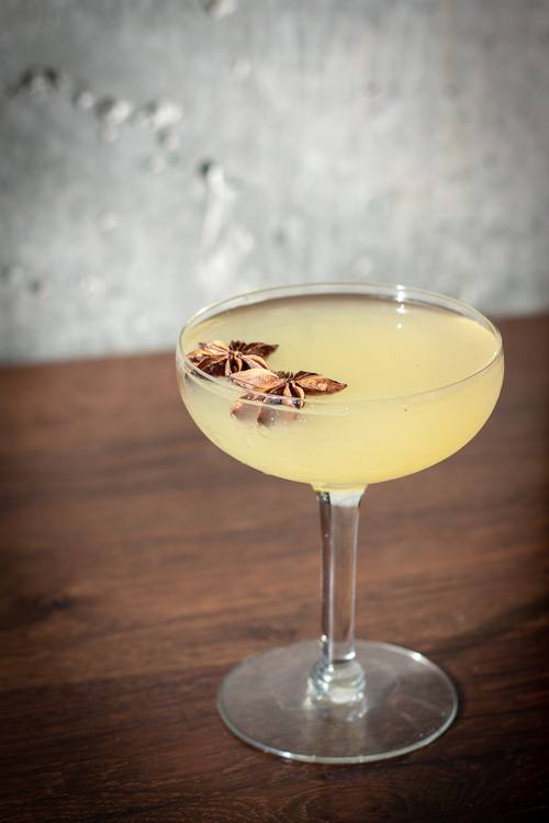 Slice of Baijiu Paradise Cocktail Recipe Glass