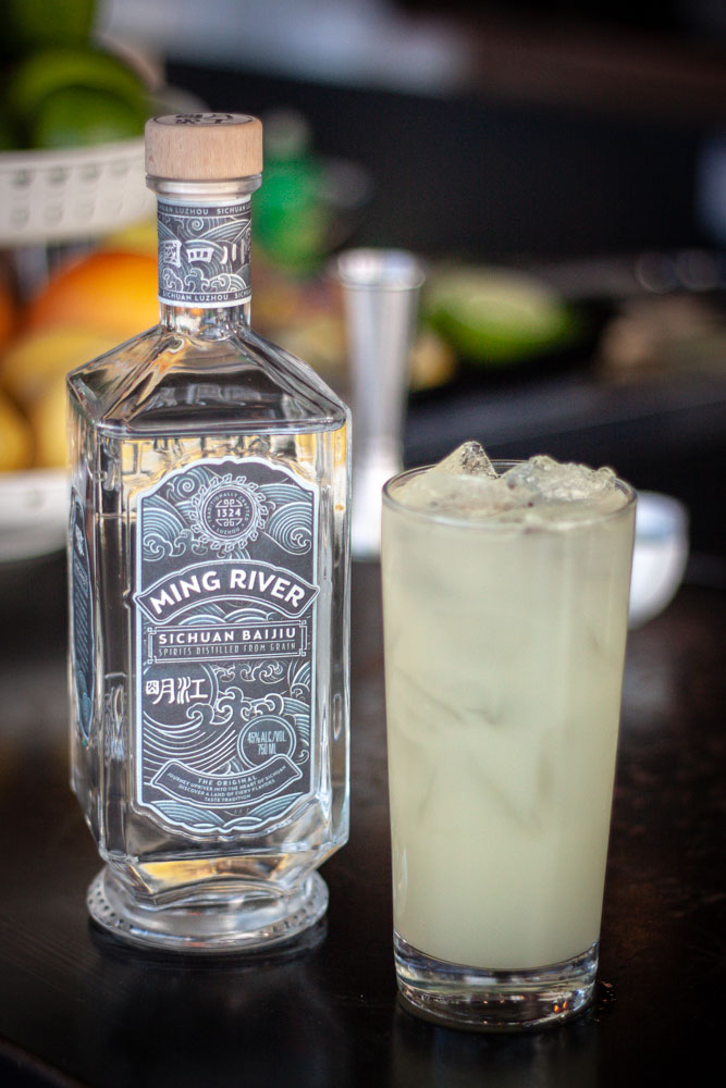The Lost Plate Baijiu Cocktail Recipe Glass
