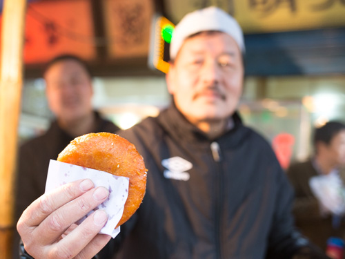 Xian Morning Market Food Tour Persimmon Vendor